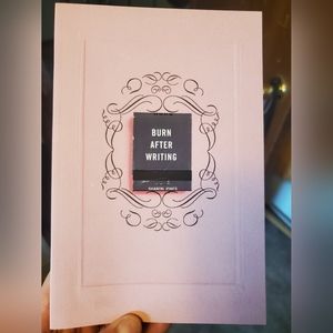 Burn after Writing Book